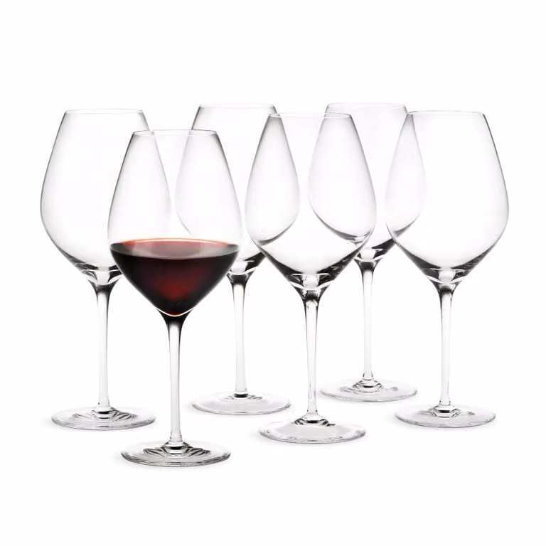 Holmegaard Cabernet Bourgogne wijnglazen, set van 6, 69 cl, Transparant