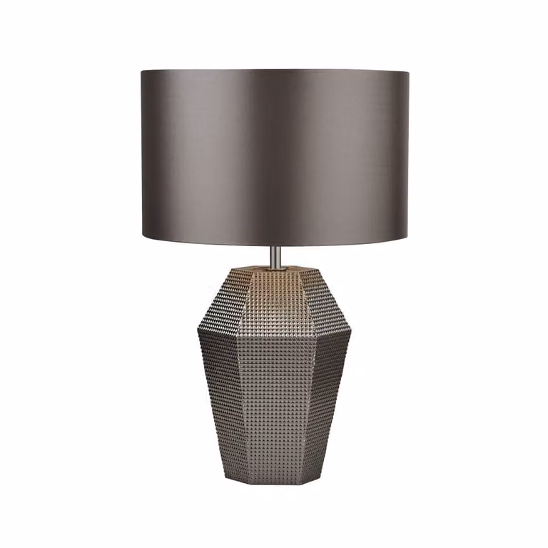 Searchlight Table schemerlamp - Grijs - Modern design met glas en stof
