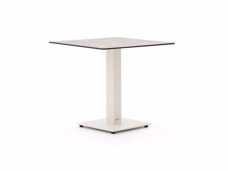 Forza Furniture Tuineettafel Forza Vierkant Grijs HPL Kunststof B/D: 70 x 70 cm