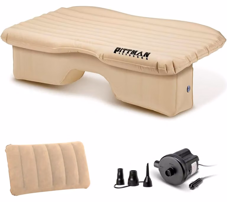 Pittman Outdoors PPI-TAN_TRKMAT Opblaasbaar matras voor vrachtwagens, bestelwagens en SUV's, 90 x 200 cm