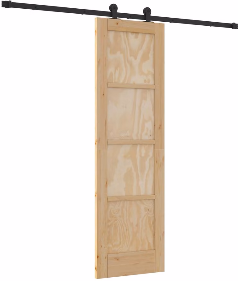 vidaXL ORKDAL Schuifdeur van massief grenenhout - Naturel - 61 x 198,5 cm
