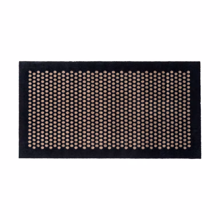 Tica Copenhagen Dot gangmat Black-sand, 67 x 120 cm