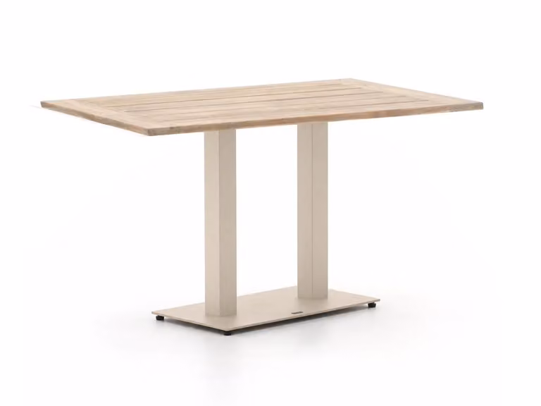 Forza Furniture Tuineettafel Forza - Rechthoekig - Beige - Aluminium en Kunststof