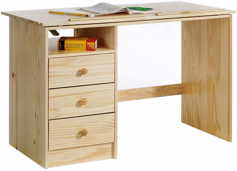IDIMEX Kinderbureau KEVIN in hoogte verstelbaar, naturel