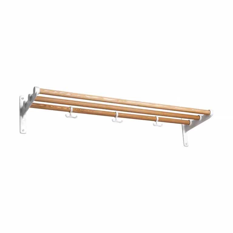 Essem Design Nostalgi hoeden- en schoenenplank Essen-wit, Breedte: 100 cm