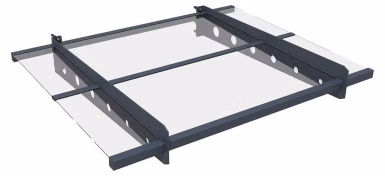 Westmann Metall zonnescherm Osta 100, antraciet, B: 100 cm, D: 80 cm