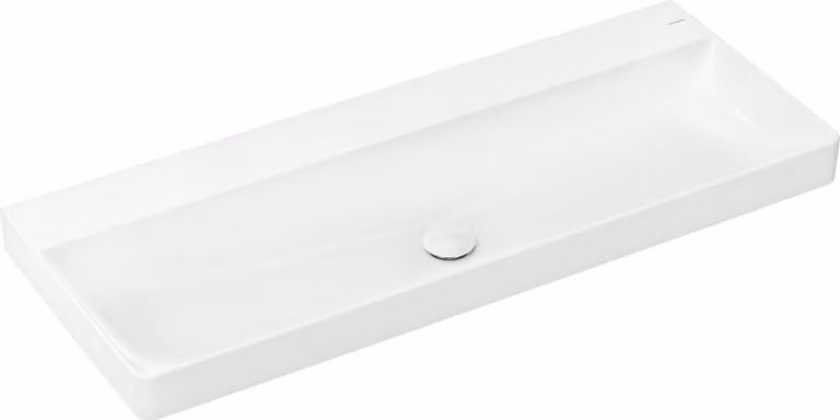 Hansgrohe Xelu Q wastafel, ongeslepen, B/D: 120 x 48 cm, zonder kraangat