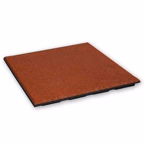 Rubber tegels 30 mm - 1 m2 (4 tegels van 50 x 50 cm) - Rood