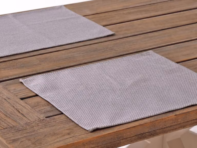 Madison Placemats Grijs/Antraciet Polyester B/D: 33 x 45 cm