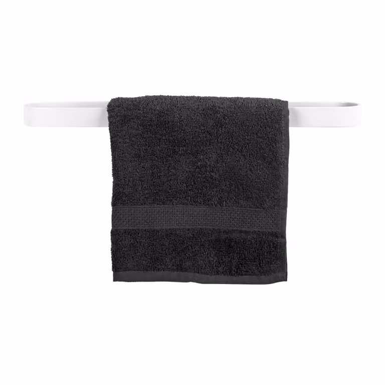QUVIO Handdoekhouder met stang - Wit - B: 50 cm, H: 7 cm, D: 3 cm