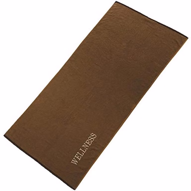 Bruine Wellness Sauna Handdoek van Katoen, 80 x 200 cm