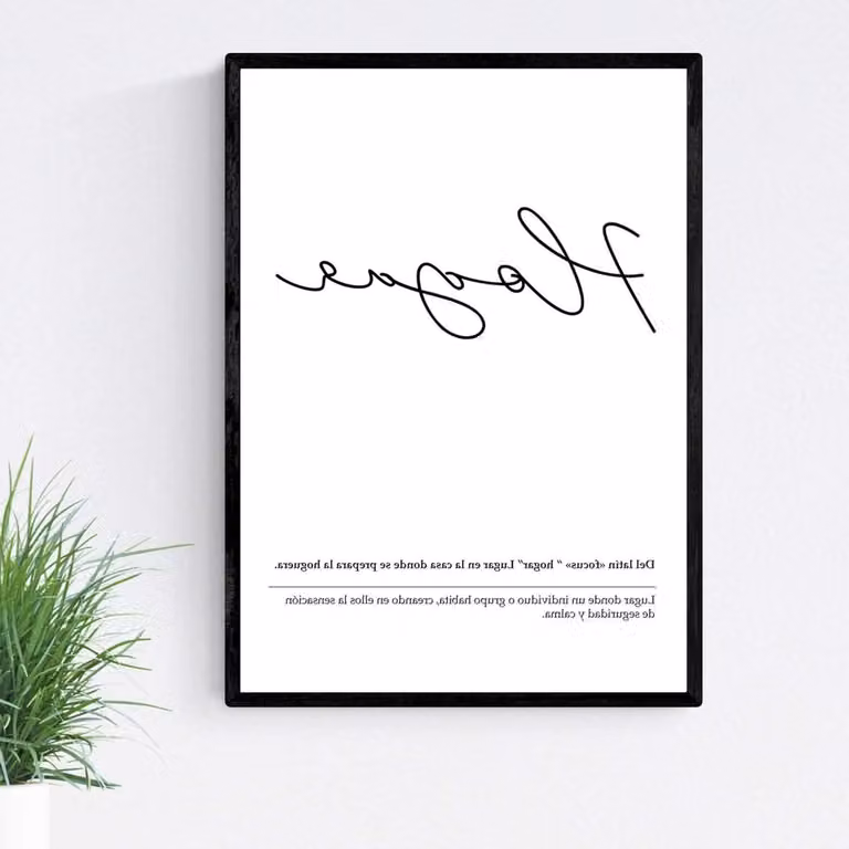 Ingelijste Poster Wanddecoratie Film in Nordic Stijl, A4 Formaat, Zwart met Acrylglas