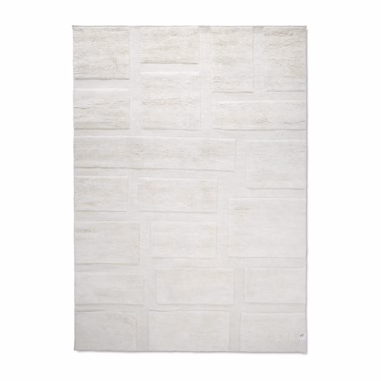 Classic Collection Bricks wollen vloerkleed Ivory B/D: 250 x 350 cm