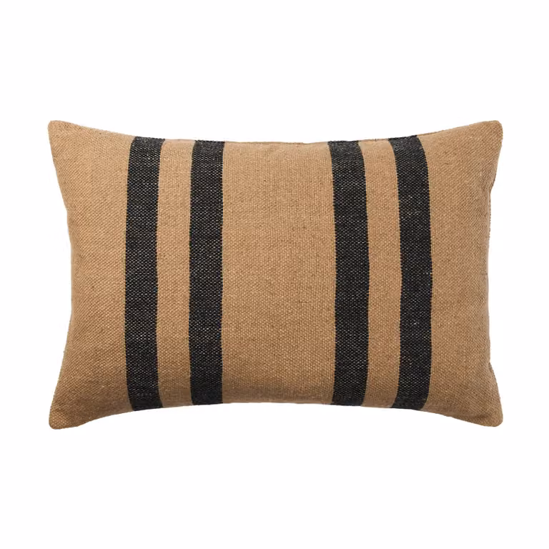 Broste Copenhagen Sigrun kussensloop Brown kelp-black, 40 x 60 cm