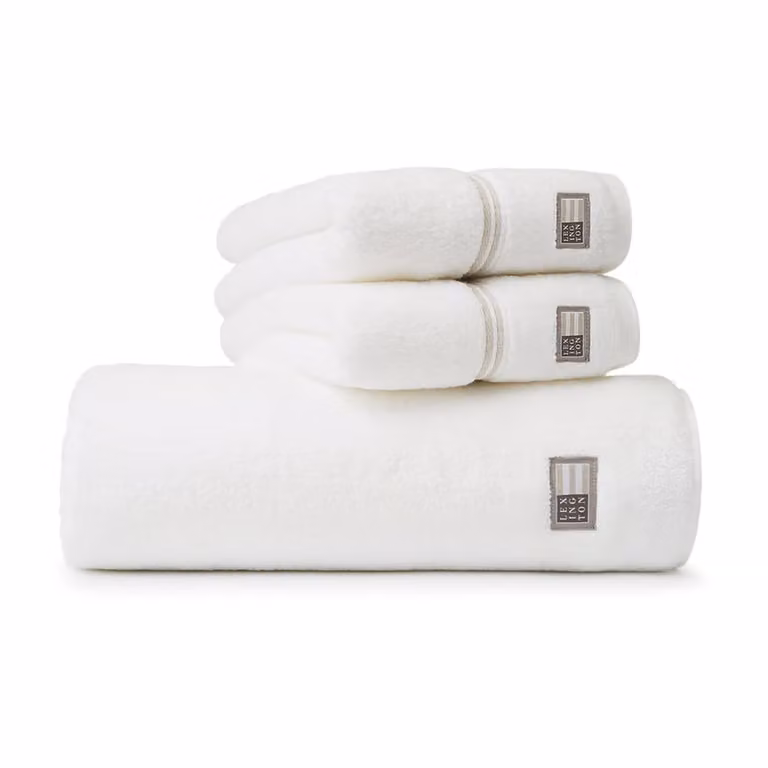 Lexington Hotelhanddoek Wit-beige B: 70 cm, L: 130 cm