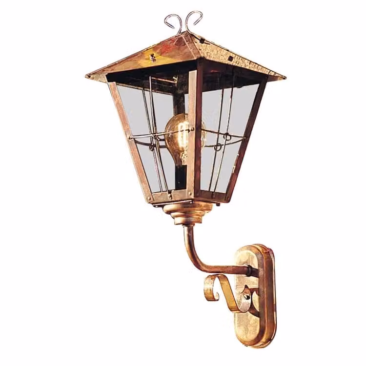 Konstsmide Fenix Up Landelijke Wandlamp - Koper - 68 cm