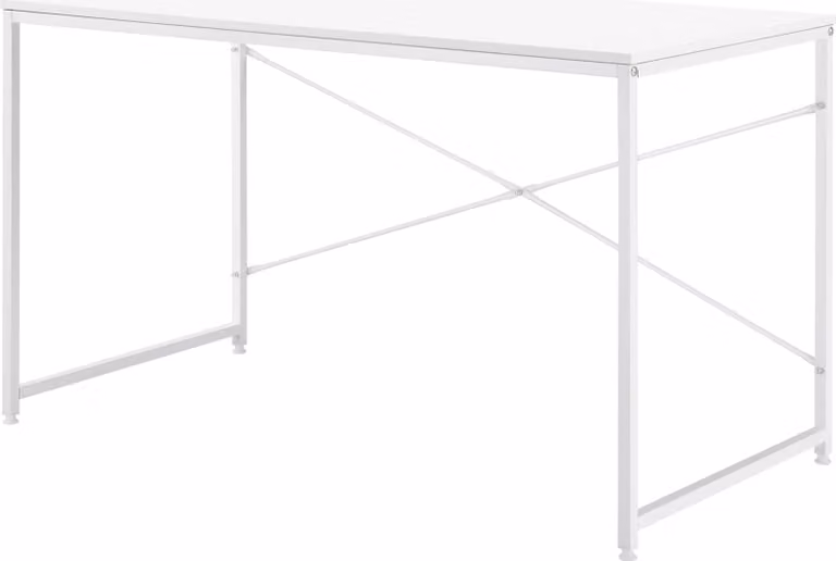en.casa Kantoorbureau in wit eikenlook, B/D/H: 120 x 60 x 72 cm