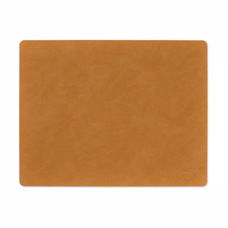 LIND DNA Nupo placemat vierkant Burned curry