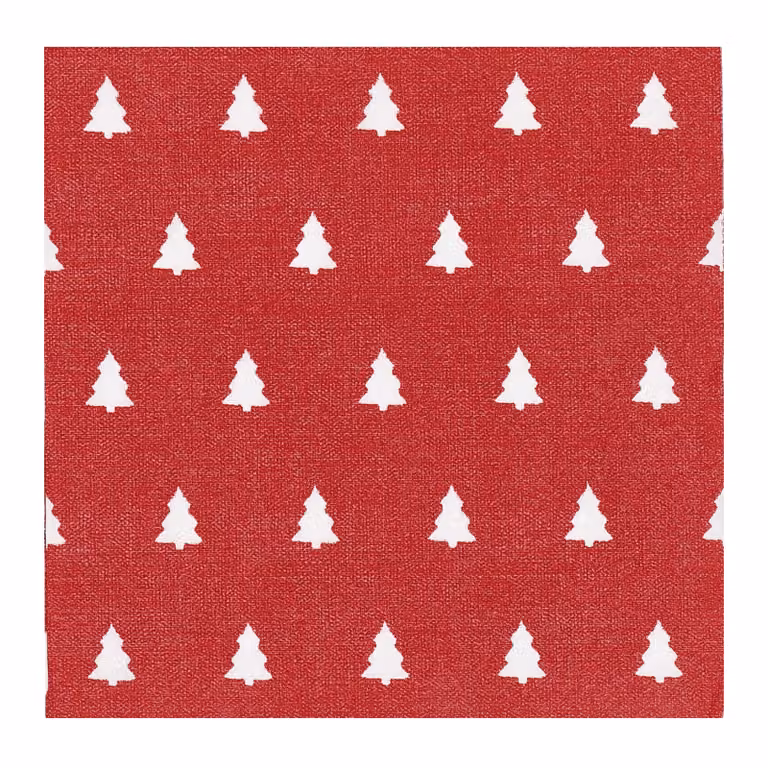 Scandi Essentials Linnen Tafelservetten 20-pack Rood 33 x 33 cm