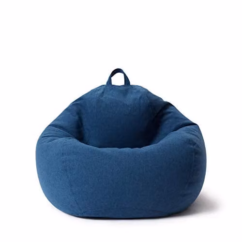 Lumaland Comfort Line Indoor Zitzak L - Donkerblauw - B/D/H: 80 x 90 x 50 cm - 185 l