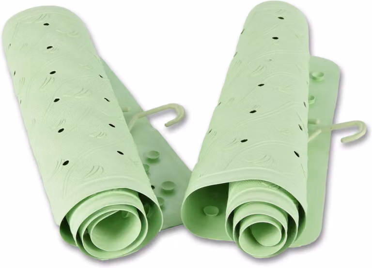 2-Delige Badmat Set met Toiletmat in Groen met Antislipfunctie