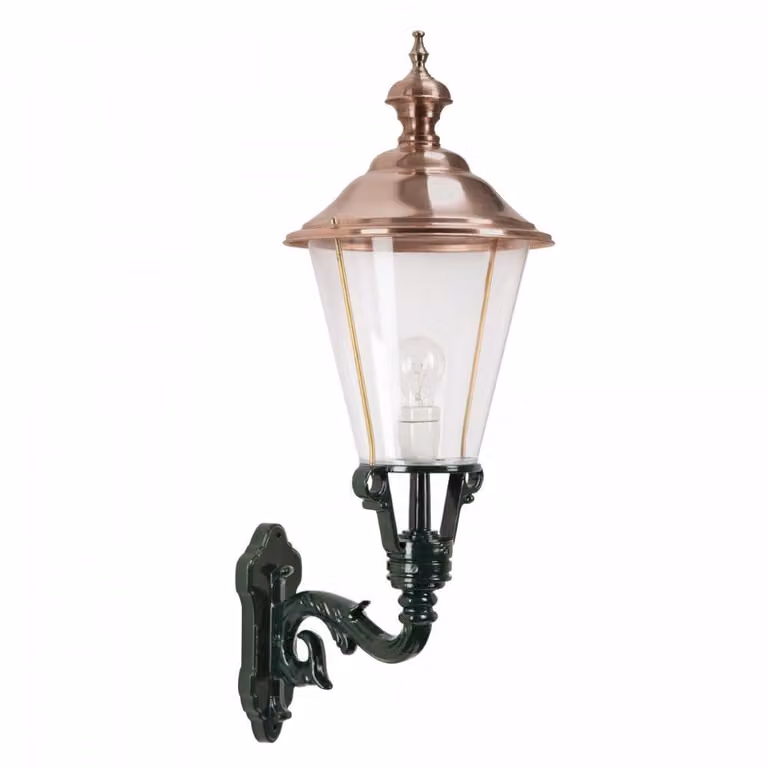 KS Verlichting Wandlamp Enkhuizen Nostalgische Stijl Antraciet/Koper