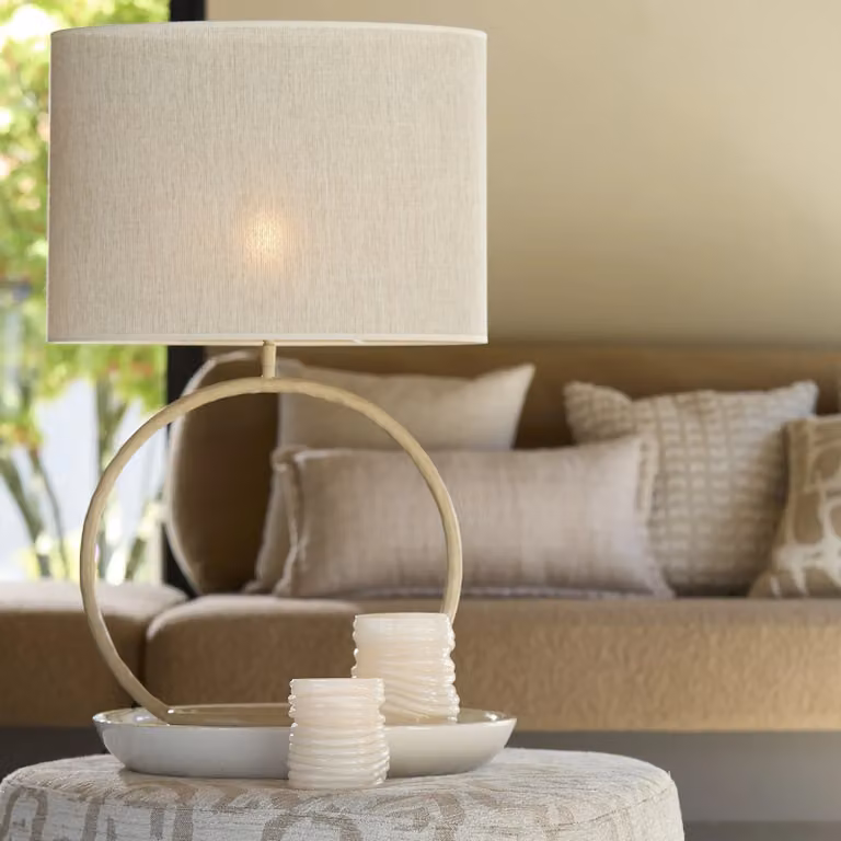 Light en Living ELIORO Lampvoet zand, B/D/H: 39 x 15 x 39,5 cm