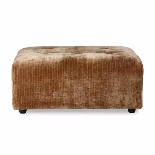HKliving hocker Vint soft body stoffen fauteuil