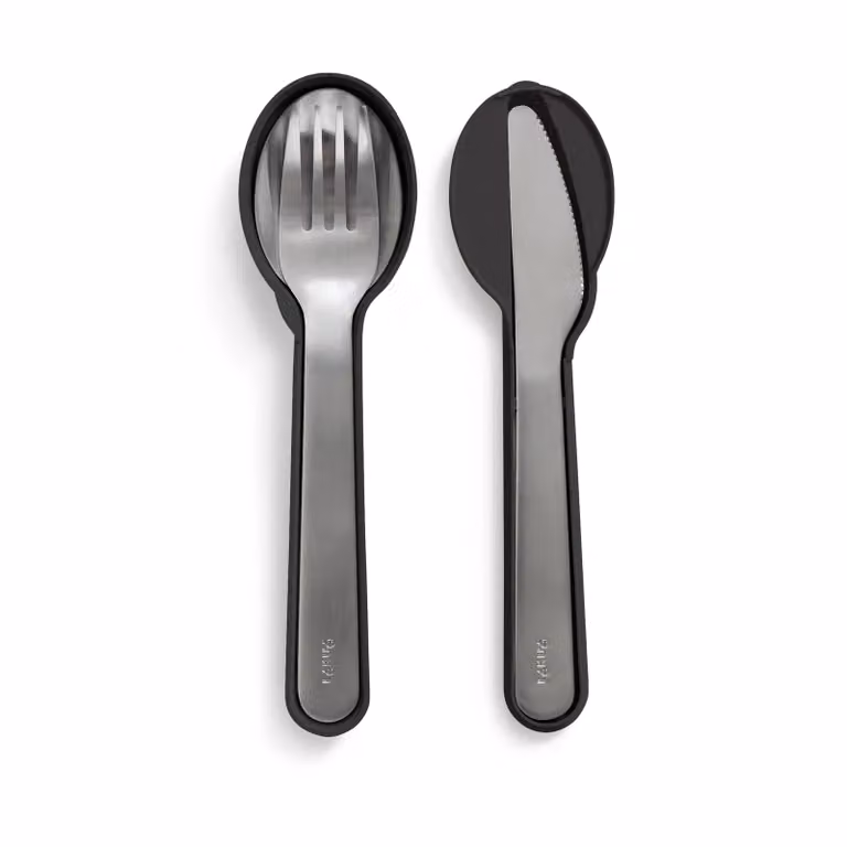 Lékué bestekset met etui 5-delig Black