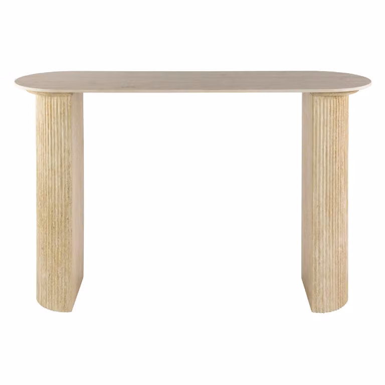 Nest of Nora Kaptafel Nino Sidetable voor hal en woonkamer - Keramiek travertin