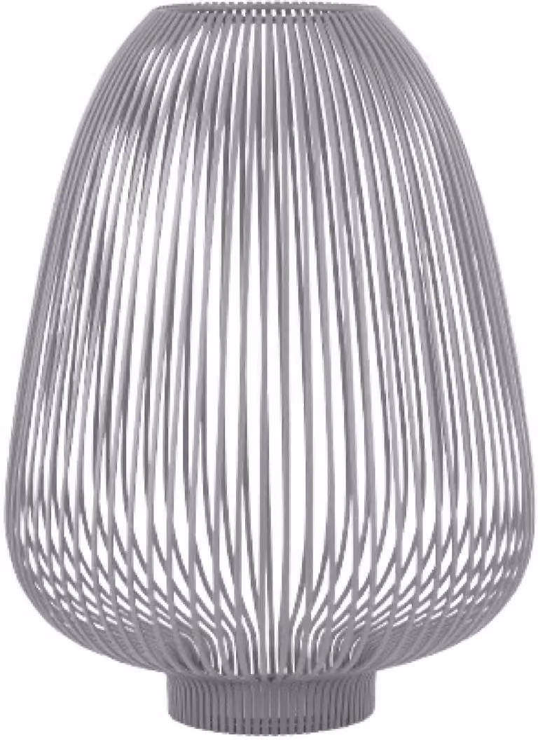 Blomus LYVA Lantaarn voor kaarsen - Steel Gray - H 45 cm, Ø 33 cm