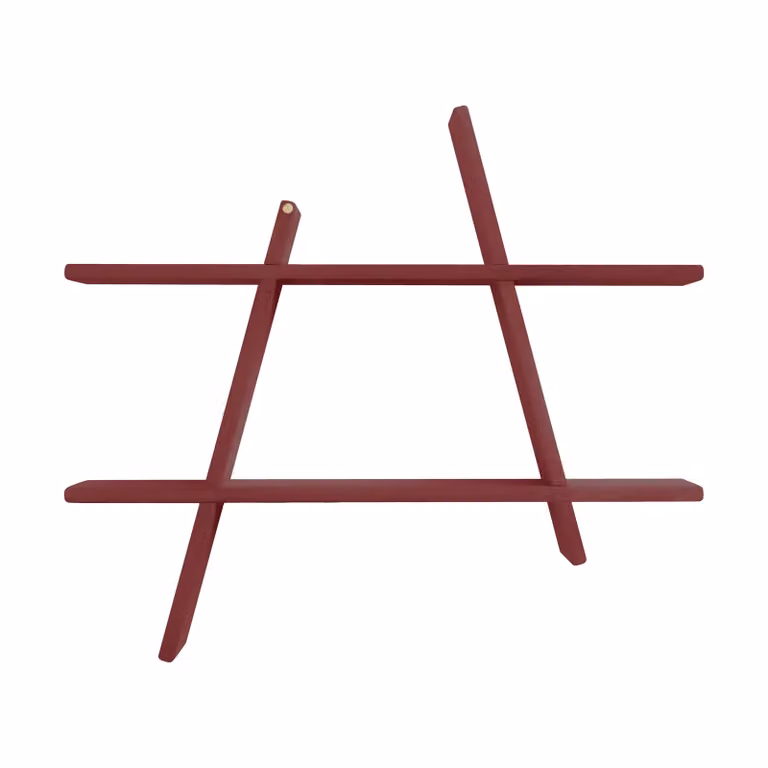 Andersen Furniture A-Shelf wandplank Special Edition Wine red B/D/H: 78 x 12 x 67 cm