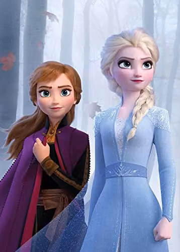 Komar Disney Frozen Sisters in the Wood Poster, Multicolour, 50 x 70 cm