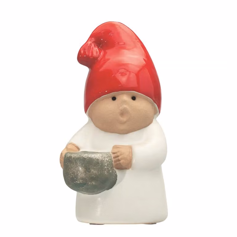 Rörstrand Santa kerstbeeldje wit