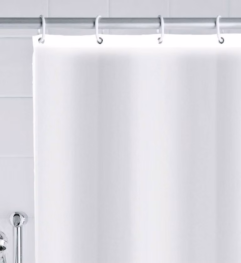 Extra breed schimmelwerend en waterdicht douchegordijn voor de badkamer, machinewasbaar, Breedte: 200 cm, Hoogte: 260 cm
