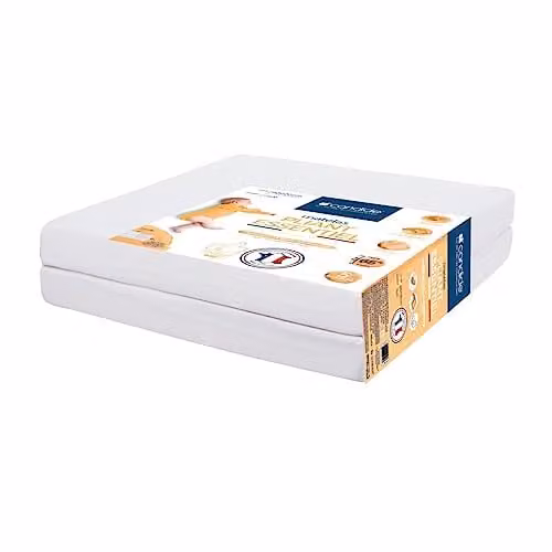 Candide opvouwbaar matras voor baby's, 2-delig, B/D: 120 x 60 cm, Hoogte: 7 cm
