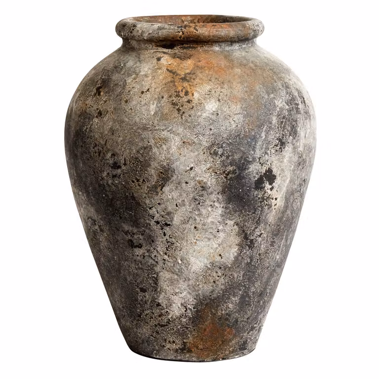MUUBS Echo pot, Roest-grijs, H 50 cm x Ø 37 cm