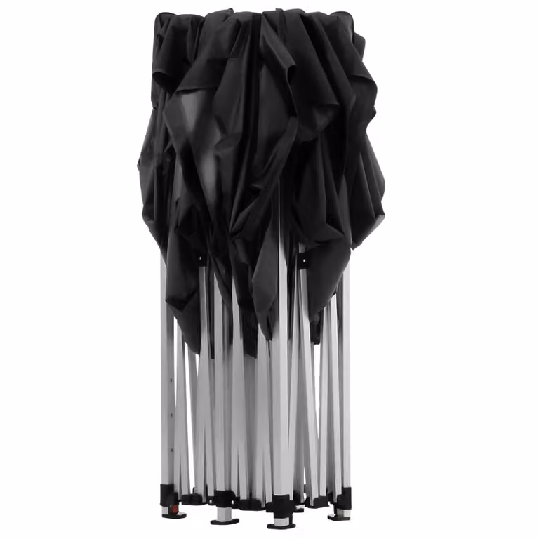 TecTake Opvouwbaar paviljoen Viola 3x6 m, aluminium, 3 zijpanelen, zwart