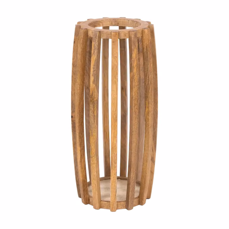 Nest of Nora Paraplubak Milan - Beige - Mangohout met open lattenontwerp