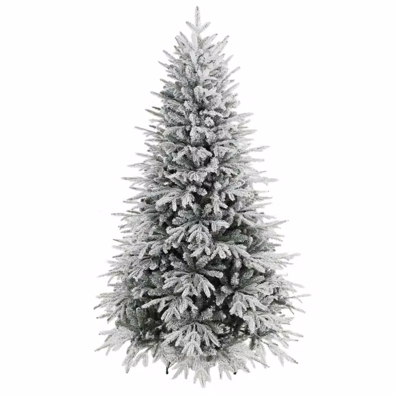 HOMCOM Besneeuwde kunstkerstboom met 1920 takpunten en klapsysteem, 180 cm