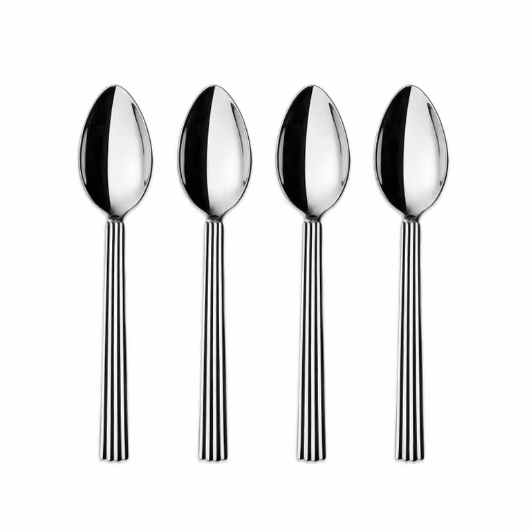 Georg Jensen Bernadotte theelepel groot 4-pack