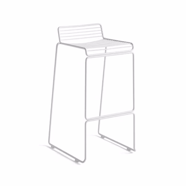 HAY Hee High barkruk 75 cm White
