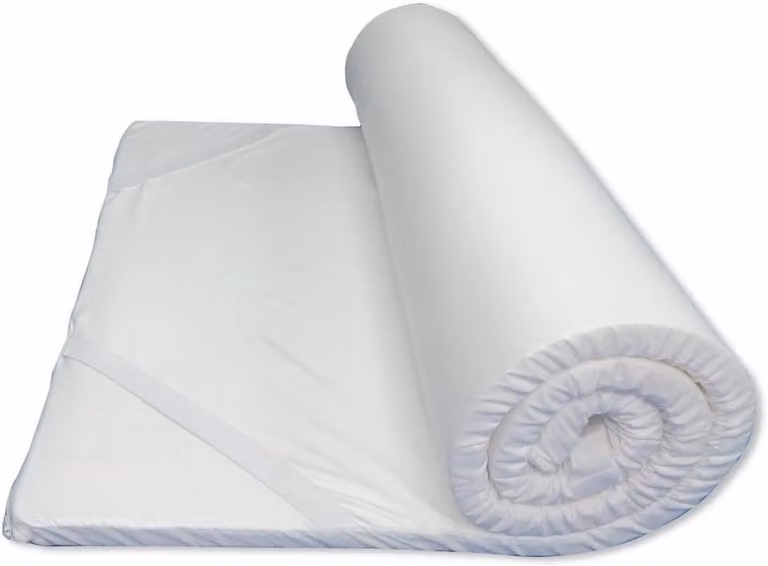 Wit Traagschuim Oplegmatras voor extra slaapcomfort met drukverlagende werking, B/D: 80 x 200 cm