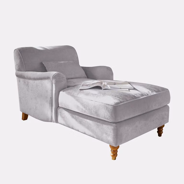 LOBERON Chaise longue Isa grijs