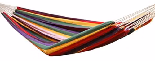 AMANKA XXL Hangmat voor twee personen - Katoenen ligbed voor tuin en camping - 400 x 160 cm