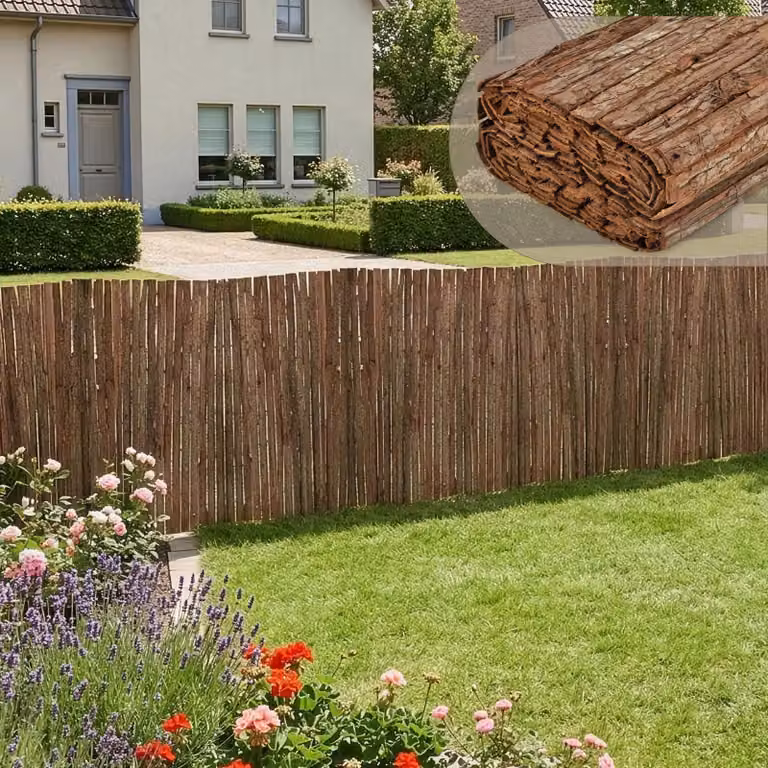 casa.pro Rindenmat Zamora privacy scherm van boomschors 100 x 500 cm
