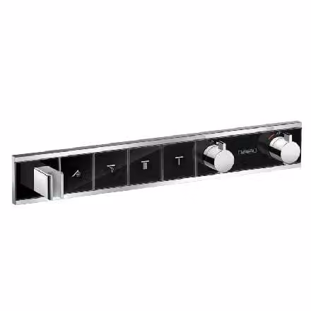 Hansgrohe RainSelect wastafelthermostaat met safety stop en waterbesparende functie, chroom