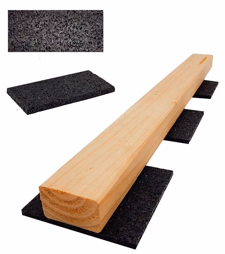 My Plast Terraspaden van rubbergranulaat, Breedte: 100 mm, Diepte: 50 mm, Dikte: 20 mm