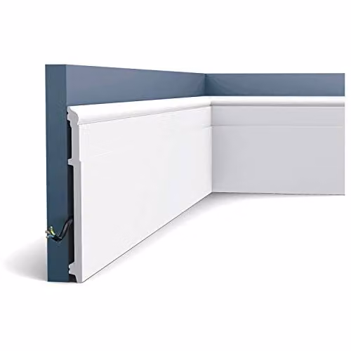Orac Decor SX156 LUXXUS Multifunctionele Plint en Kabelgoot, 2 m, Breedte: 2 cm, Hoogte: 1,6 cm