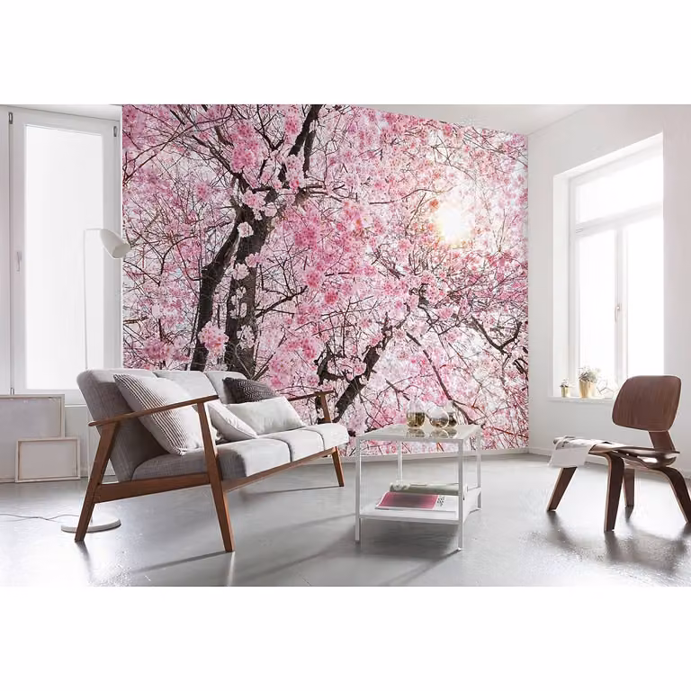 home24 Fotobehang Bloom B: 400 cm, H: 260 cm